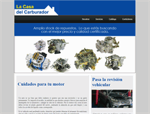 Tablet Screenshot of lacasadelcarburador.com
